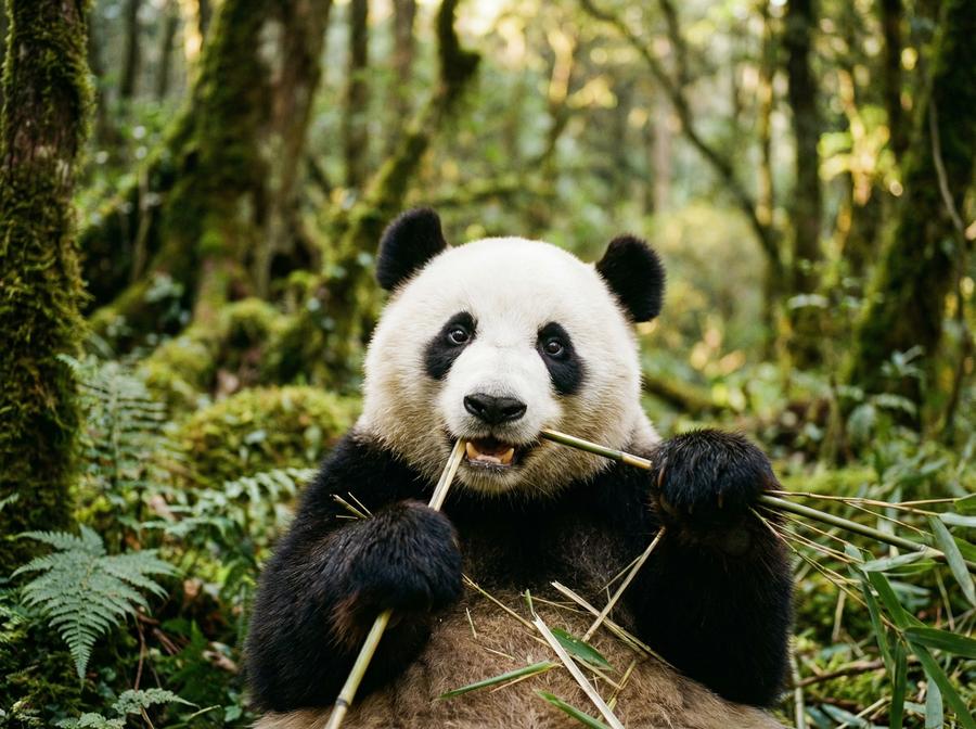 麻豆传媒熊猫视频教程 大熊猫竹林觅食写真